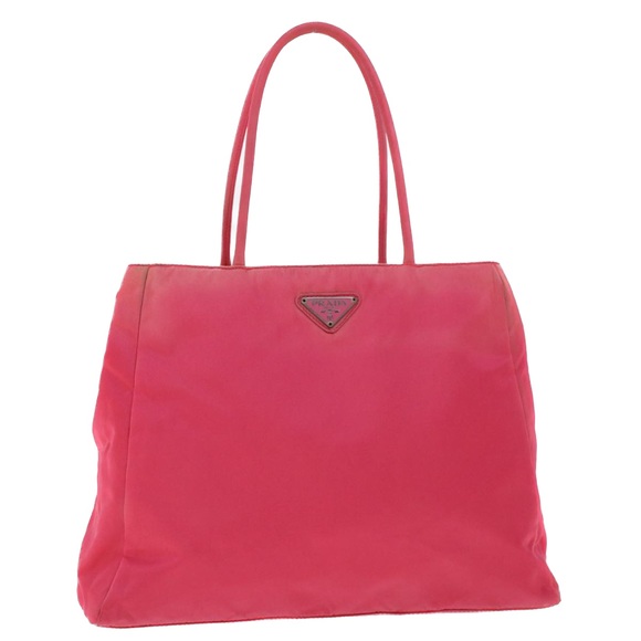 PRADA Hand Bag Nylon Pink Auth 45819 - Picture 1 of 16